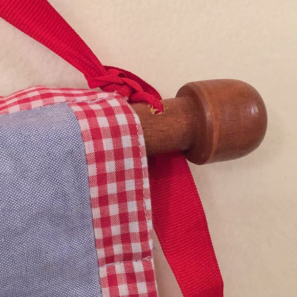 Pottery Barn blue chambray wall hanging Christmas countdown advent calendar - Picture 13 of 16